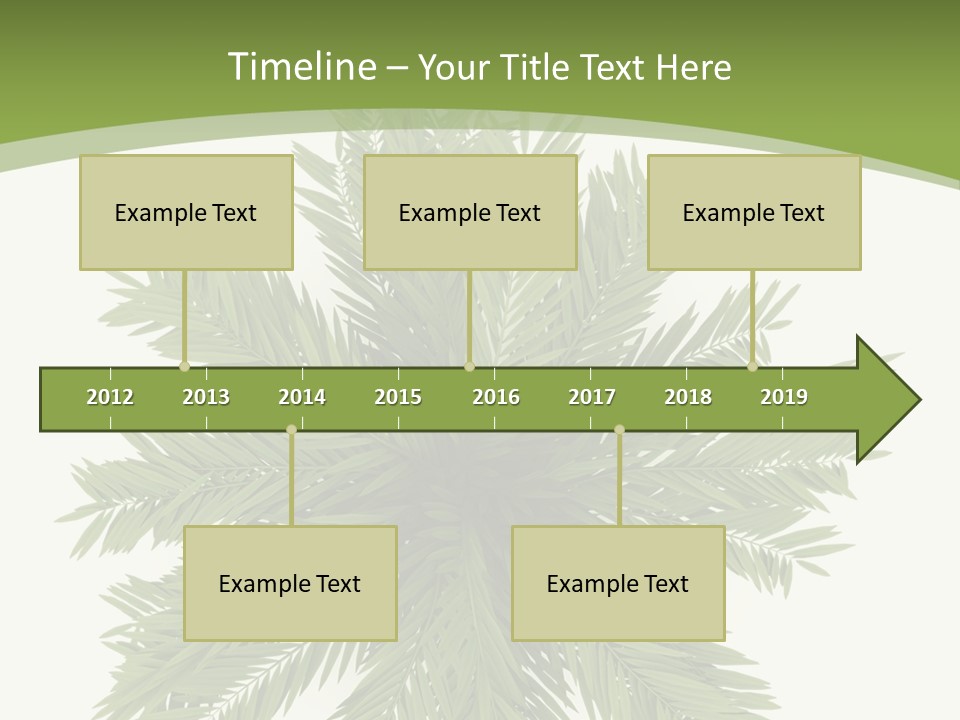A Green Plant With A White Background PowerPoint Template