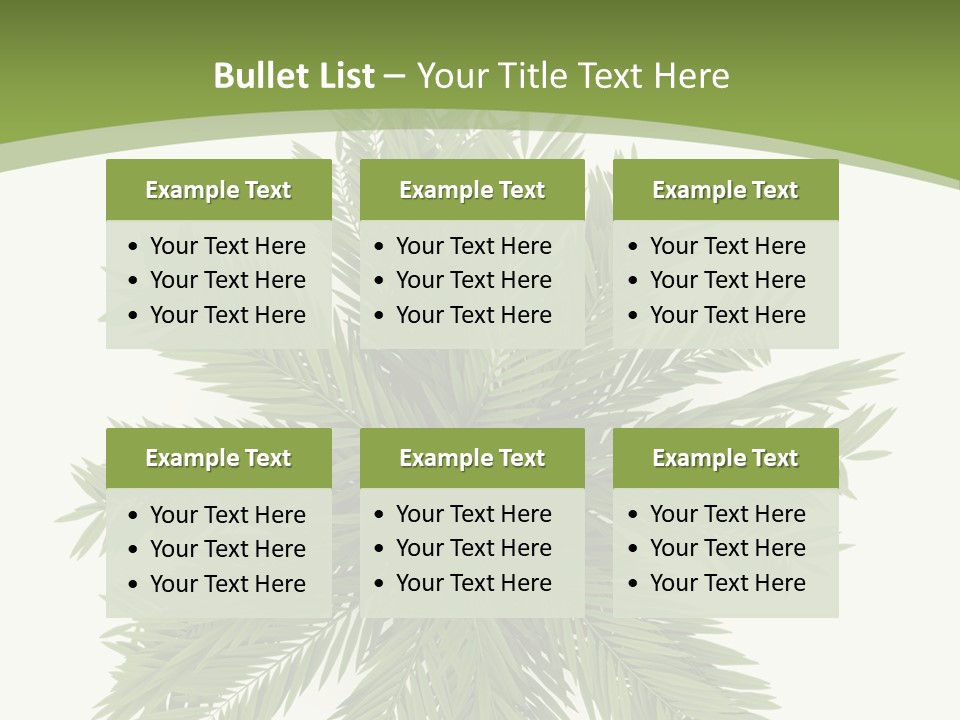 A Green Plant With A White Background PowerPoint Template