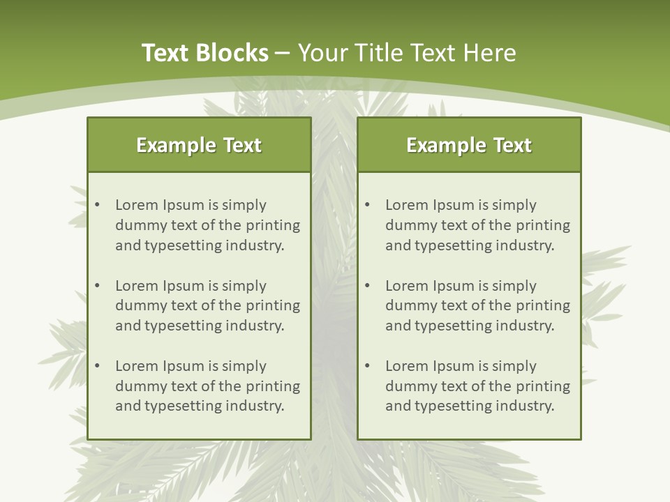 A Green Plant With A White Background PowerPoint Template