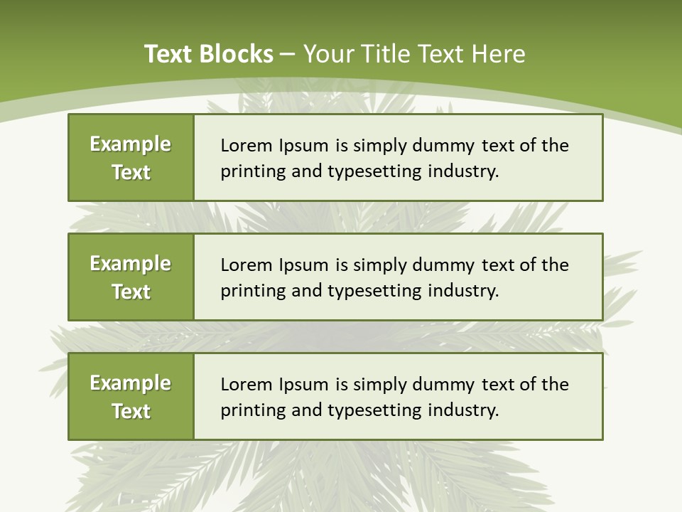 A Green Plant With A White Background PowerPoint Template