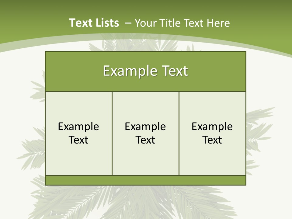 A Green Plant With A White Background PowerPoint Template