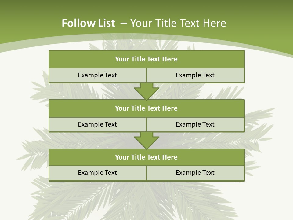 A Green Plant With A White Background PowerPoint Template