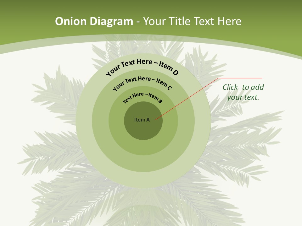 A Green Plant With A White Background PowerPoint Template