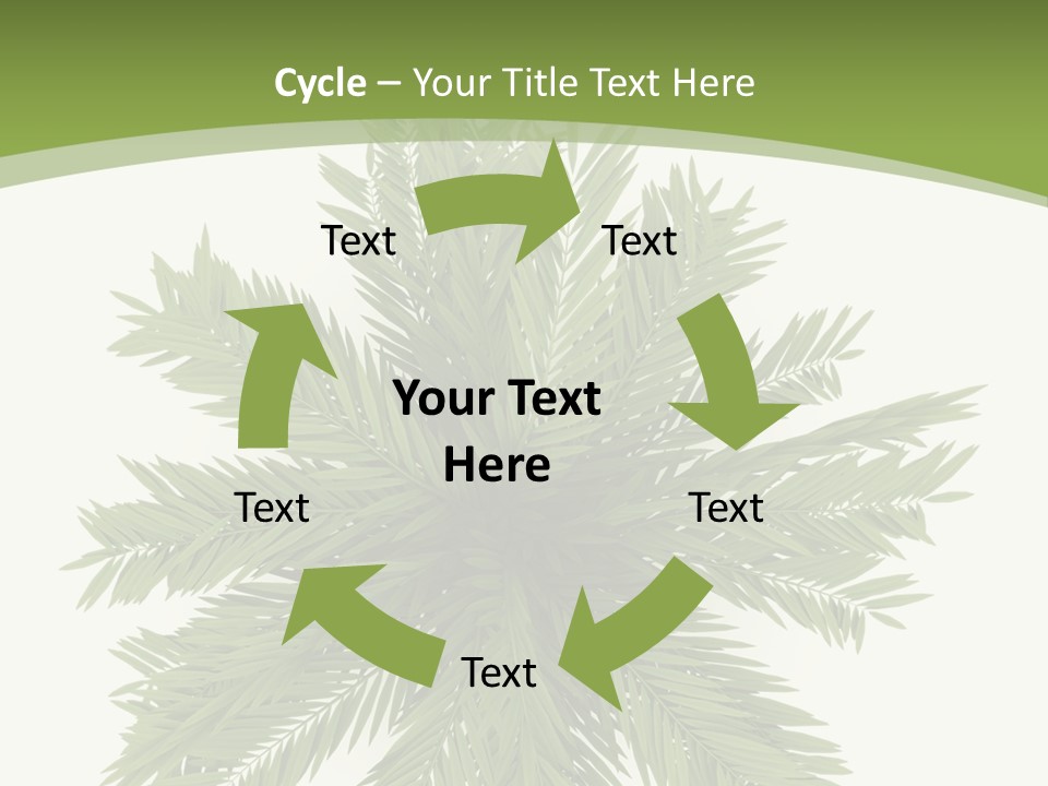 A Green Plant With A White Background PowerPoint Template