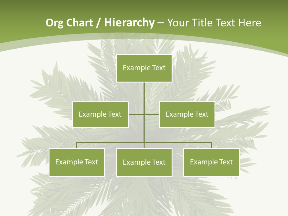 A Green Plant With A White Background PowerPoint Template