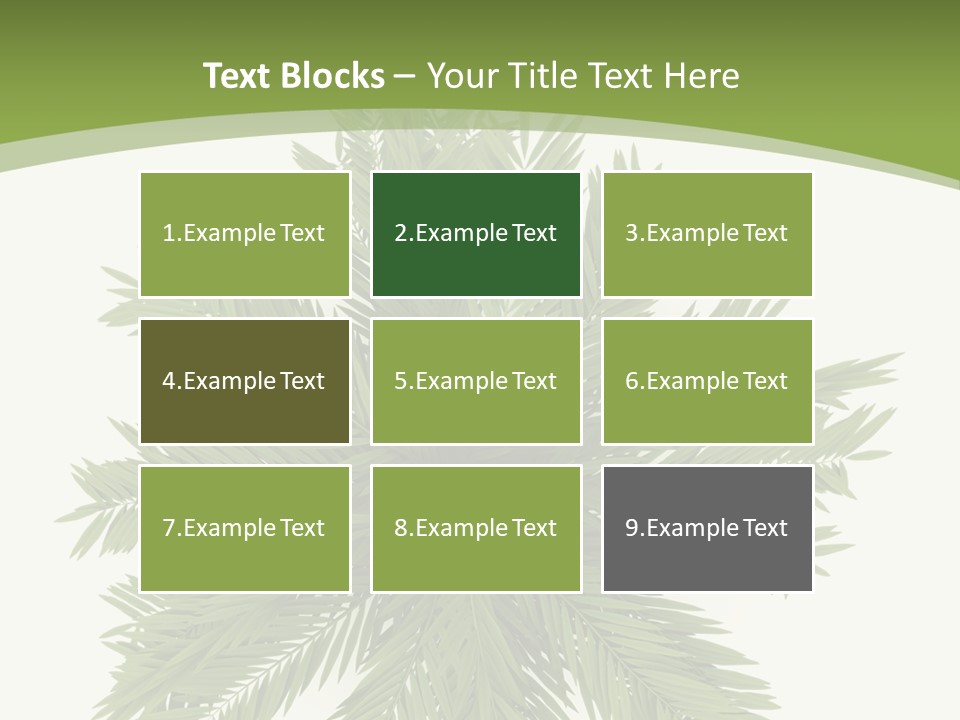 A Green Plant With A White Background PowerPoint Template