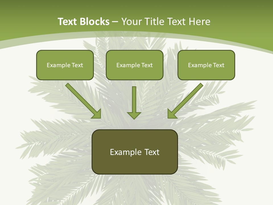 A Green Plant With A White Background PowerPoint Template