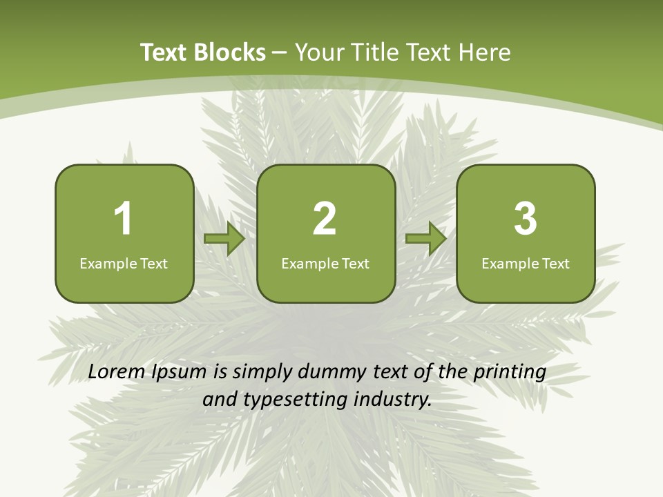 A Green Plant With A White Background PowerPoint Template