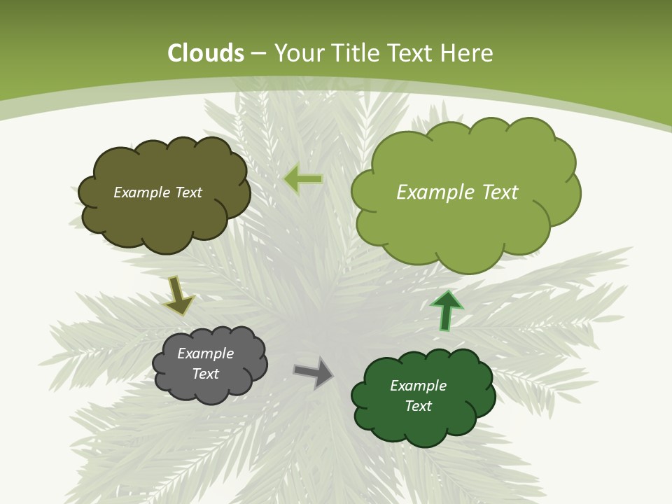 A Green Plant With A White Background PowerPoint Template