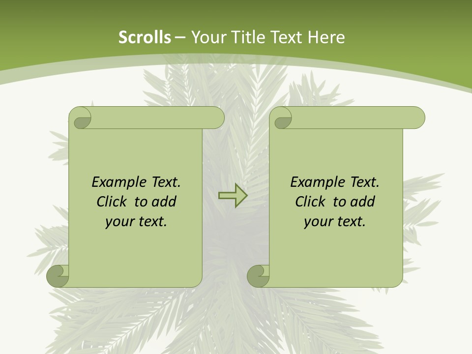 A Green Plant With A White Background PowerPoint Template