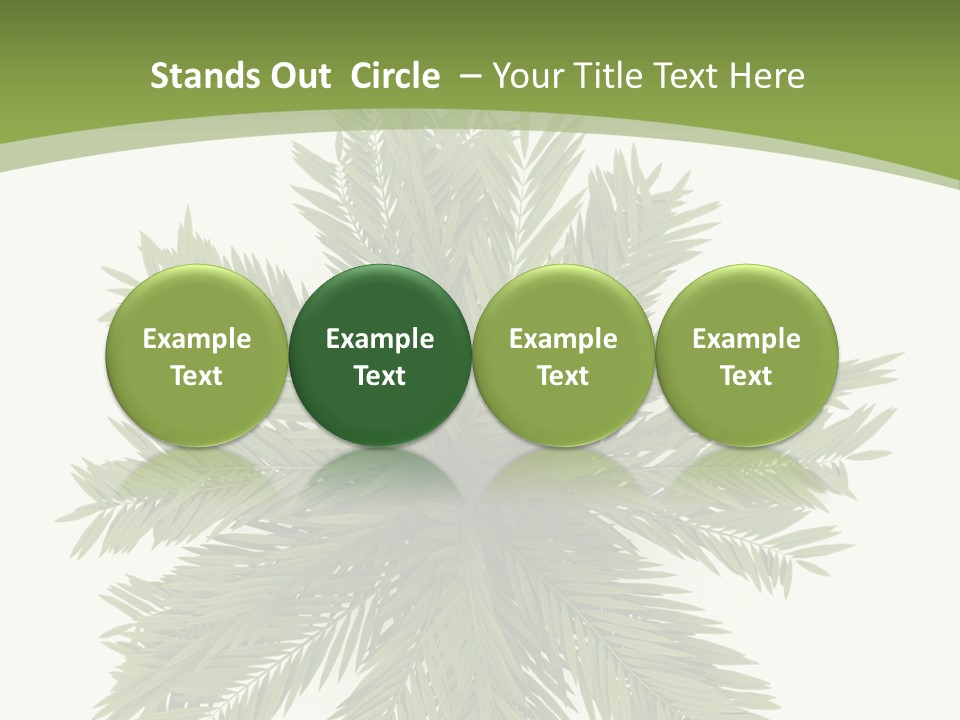 A Green Plant With A White Background PowerPoint Template
