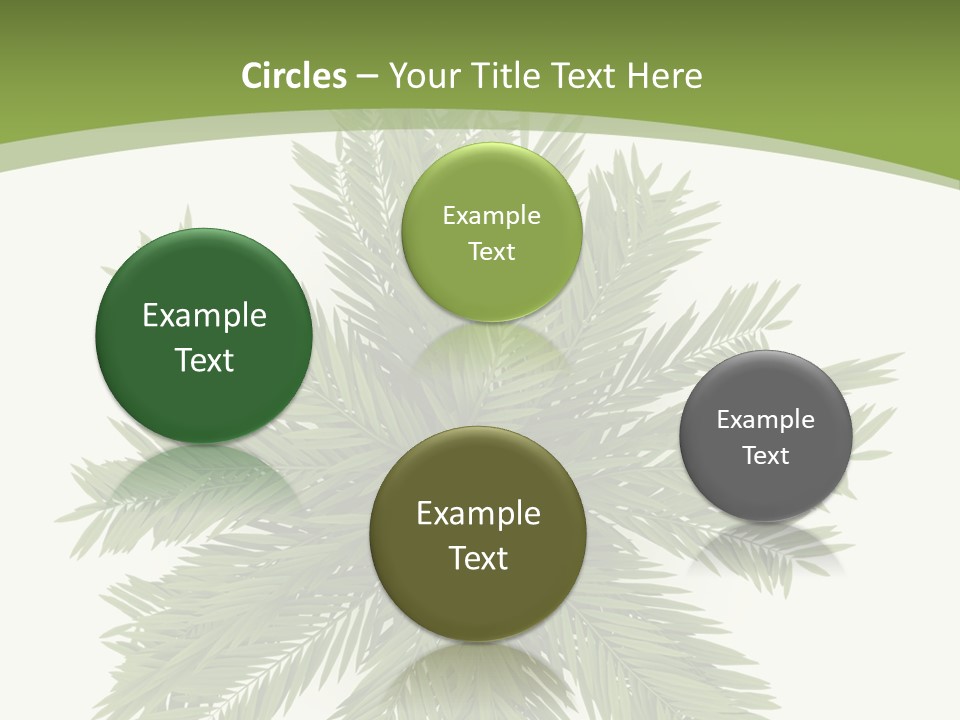 A Green Plant With A White Background PowerPoint Template