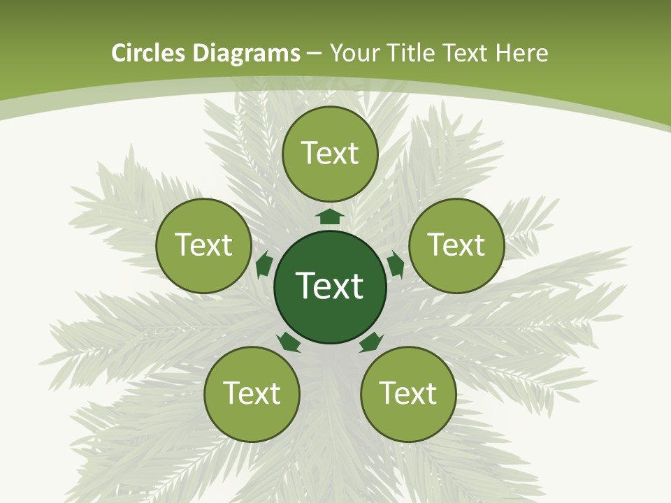 A Green Plant With A White Background PowerPoint Template