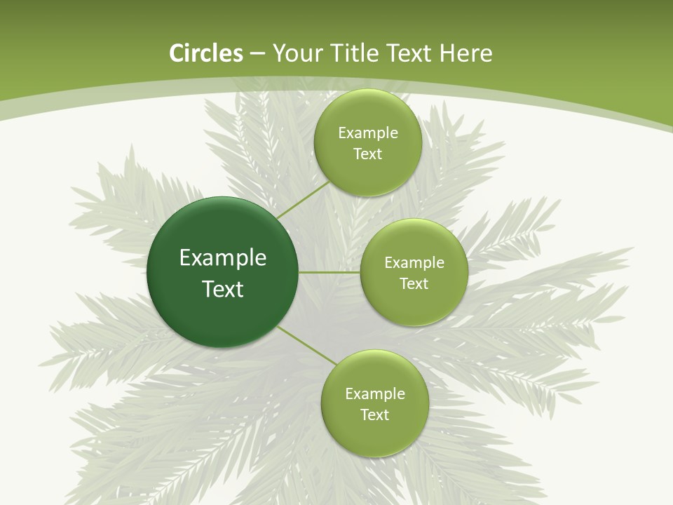 A Green Plant With A White Background PowerPoint Template