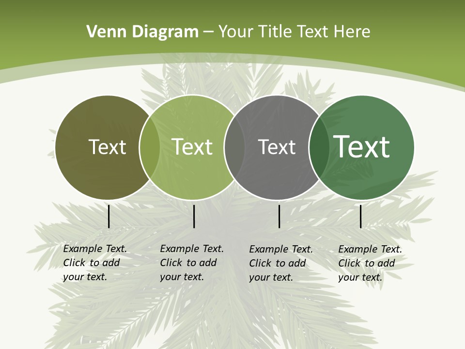 A Green Plant With A White Background PowerPoint Template