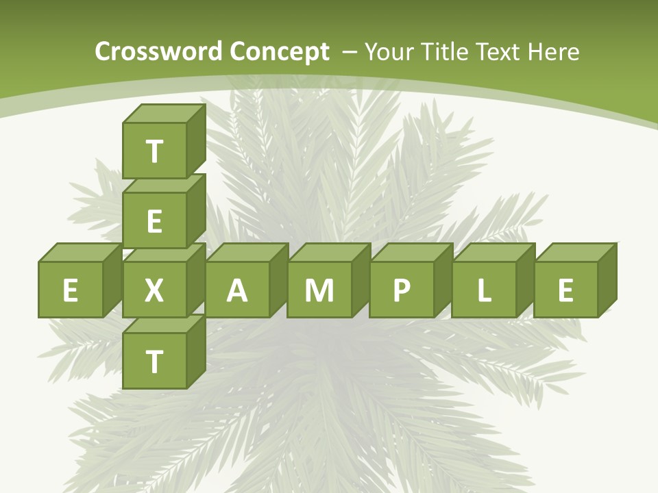 A Green Plant With A White Background PowerPoint Template