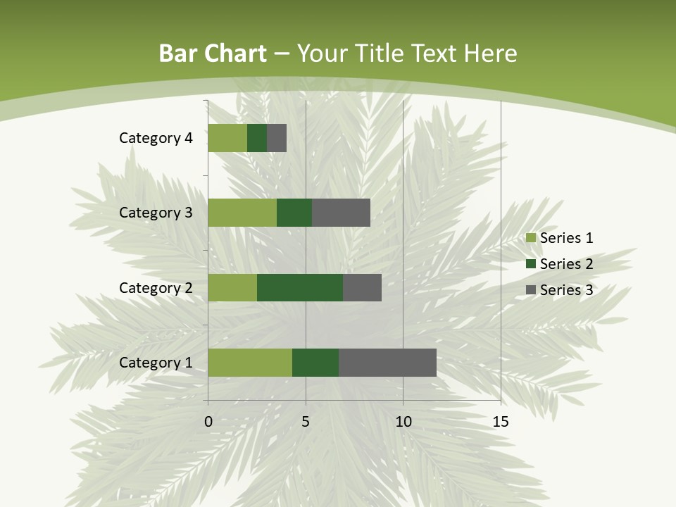 A Green Plant With A White Background PowerPoint Template