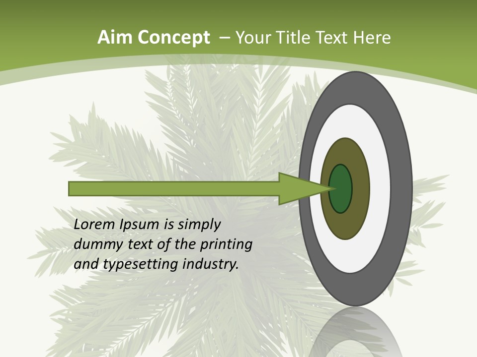 A Green Plant With A White Background PowerPoint Template