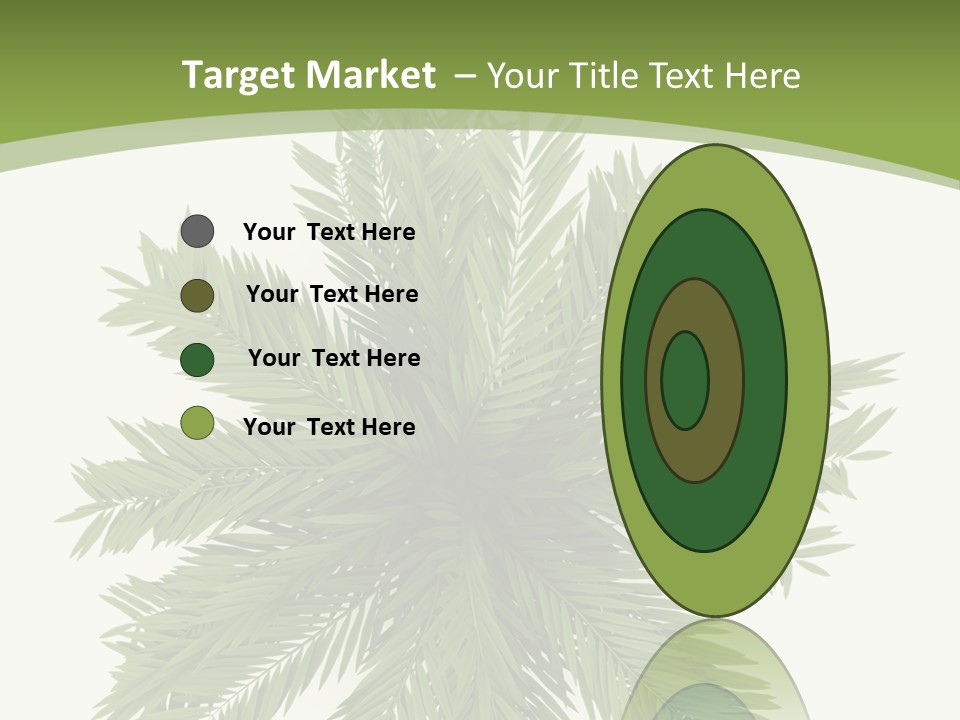 A Green Plant With A White Background PowerPoint Template