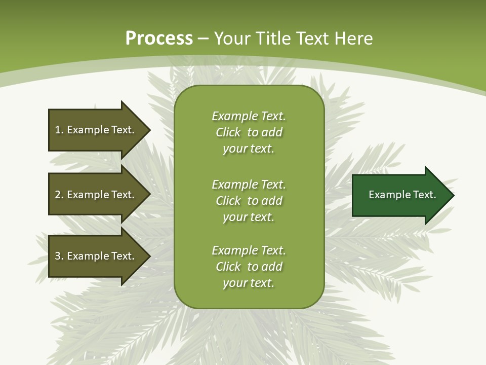 A Green Plant With A White Background PowerPoint Template