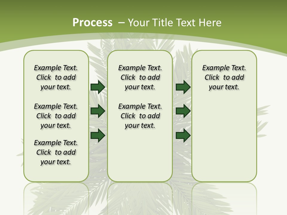 A Green Plant With A White Background PowerPoint Template