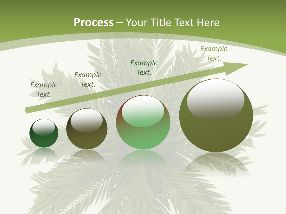 A Green Plant With A White Background PowerPoint Template