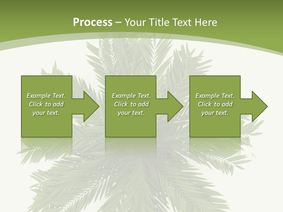 A Green Plant With A White Background PowerPoint Template