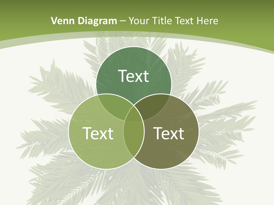 A Green Plant With A White Background PowerPoint Template