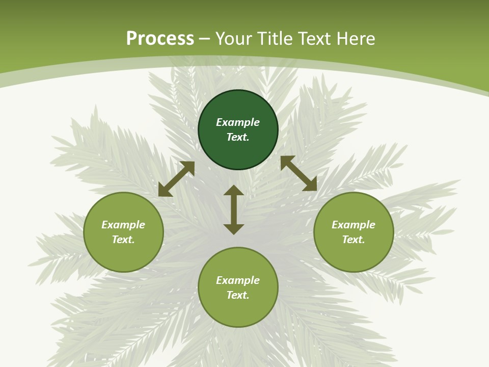 A Green Plant With A White Background PowerPoint Template