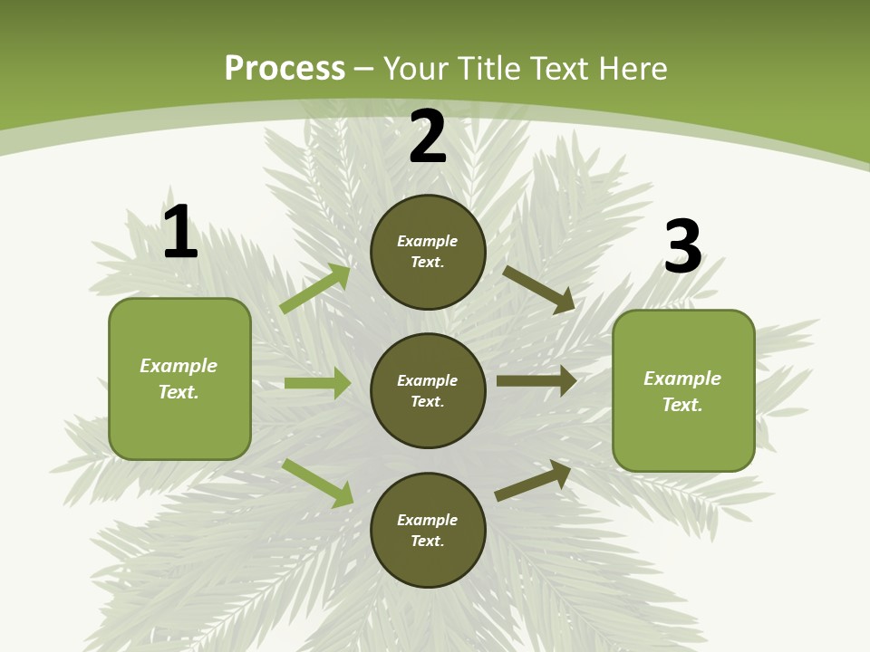 A Green Plant With A White Background PowerPoint Template