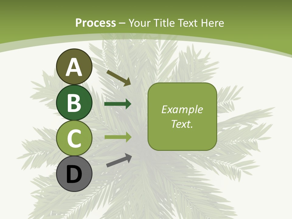 A Green Plant With A White Background PowerPoint Template