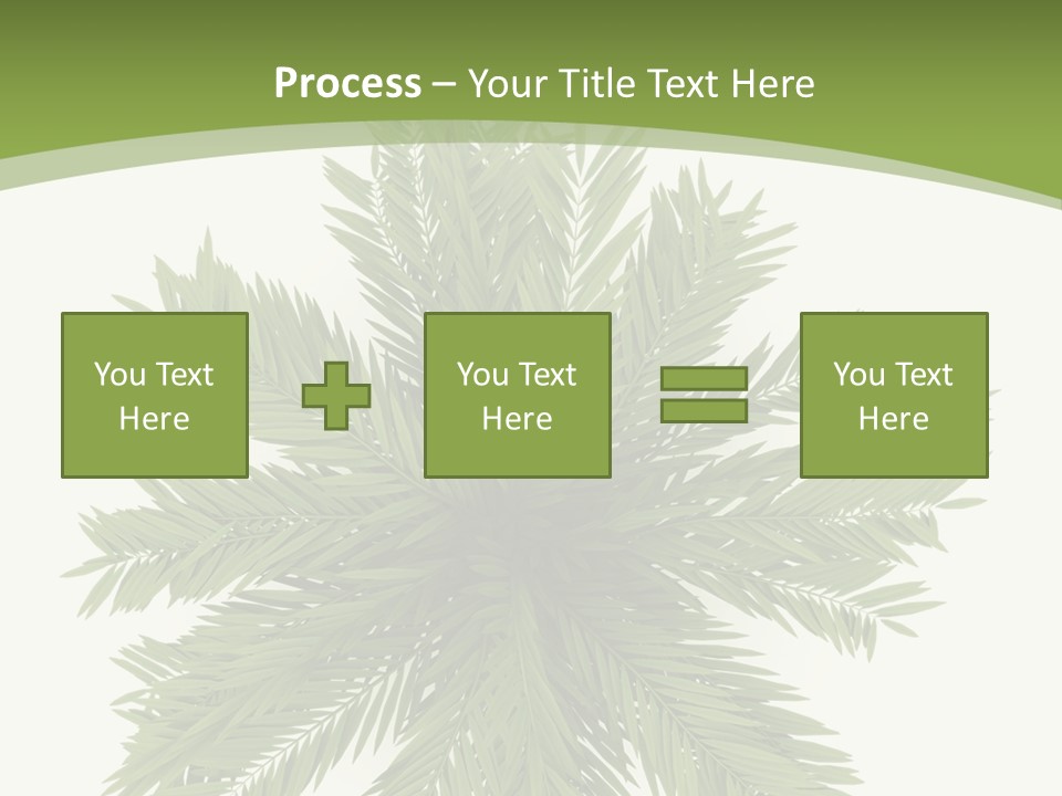 A Green Plant With A White Background PowerPoint Template