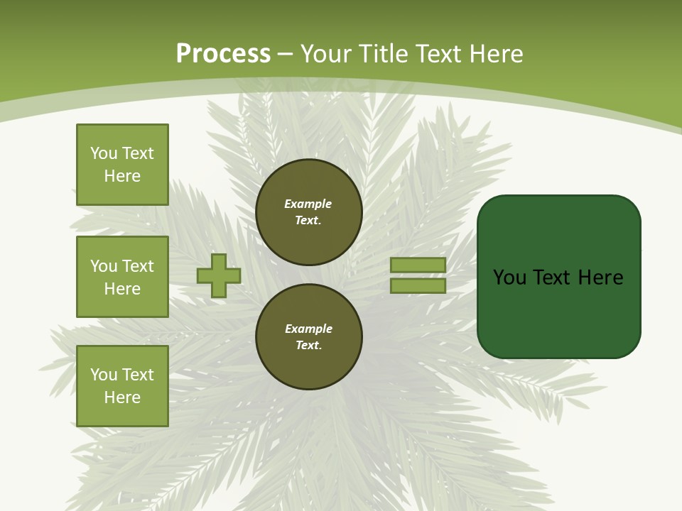 A Green Plant With A White Background PowerPoint Template