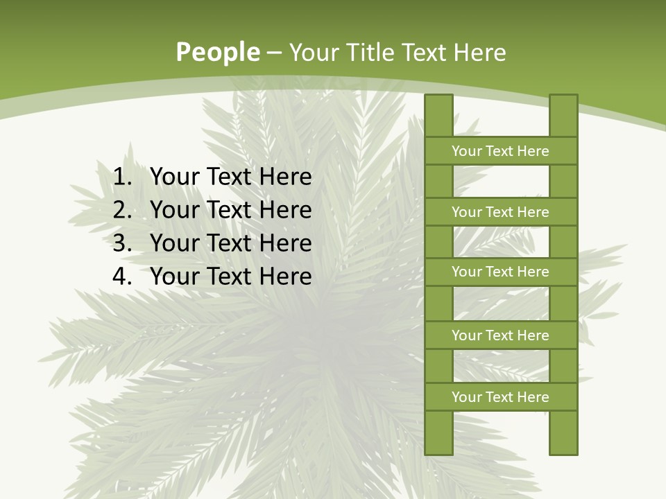 A Green Plant With A White Background PowerPoint Template