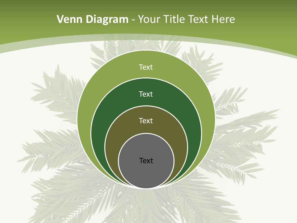 A Green Plant With A White Background PowerPoint Template