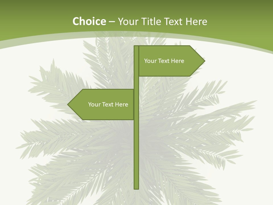 A Green Plant With A White Background PowerPoint Template