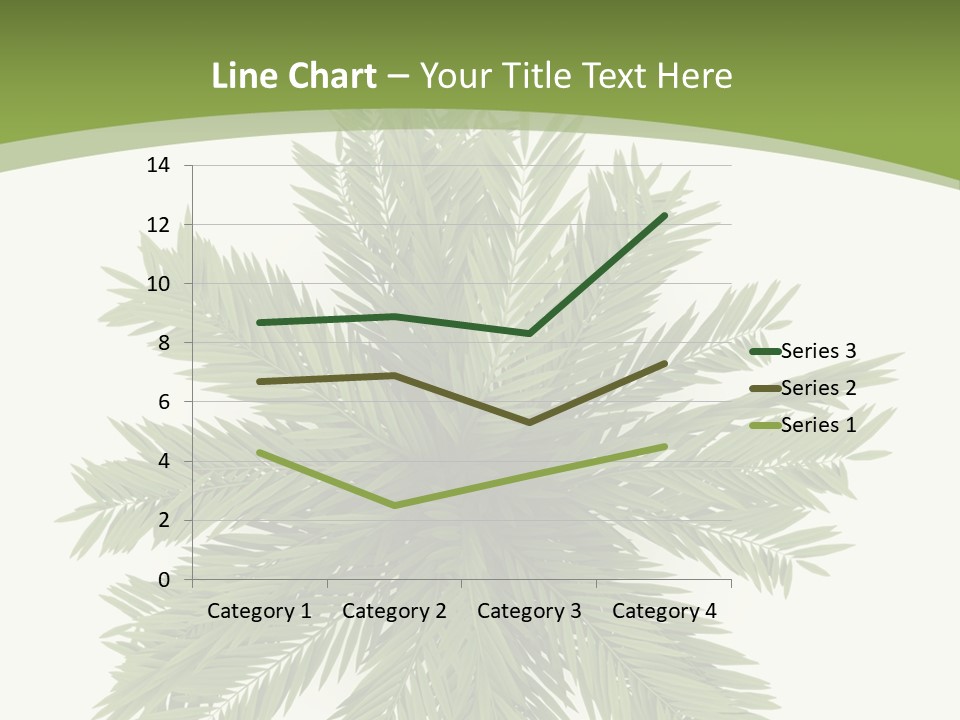 A Green Plant With A White Background PowerPoint Template