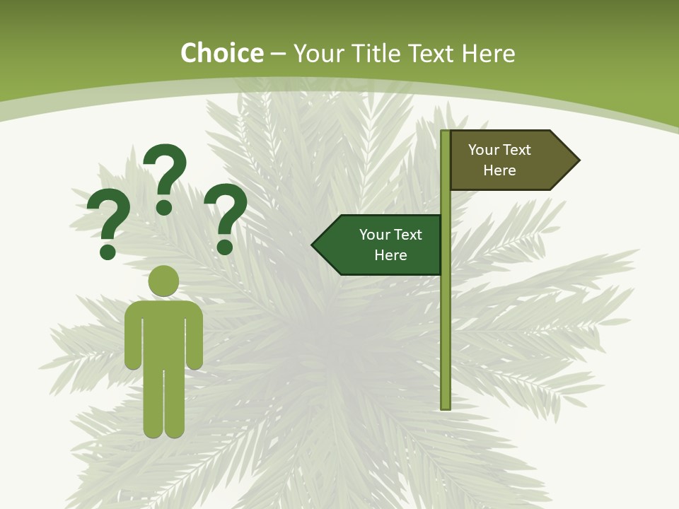 A Green Plant With A White Background PowerPoint Template