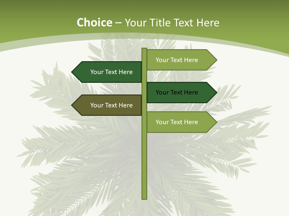 A Green Plant With A White Background PowerPoint Template