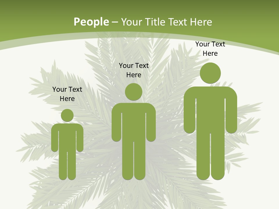 A Green Plant With A White Background PowerPoint Template