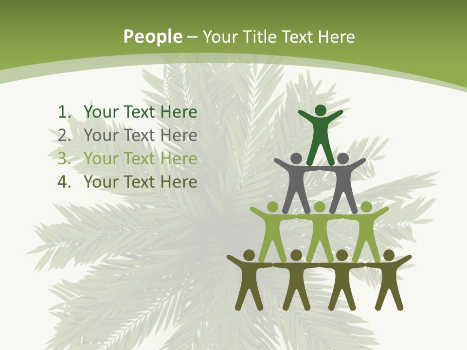 A Green Plant With A White Background PowerPoint Template