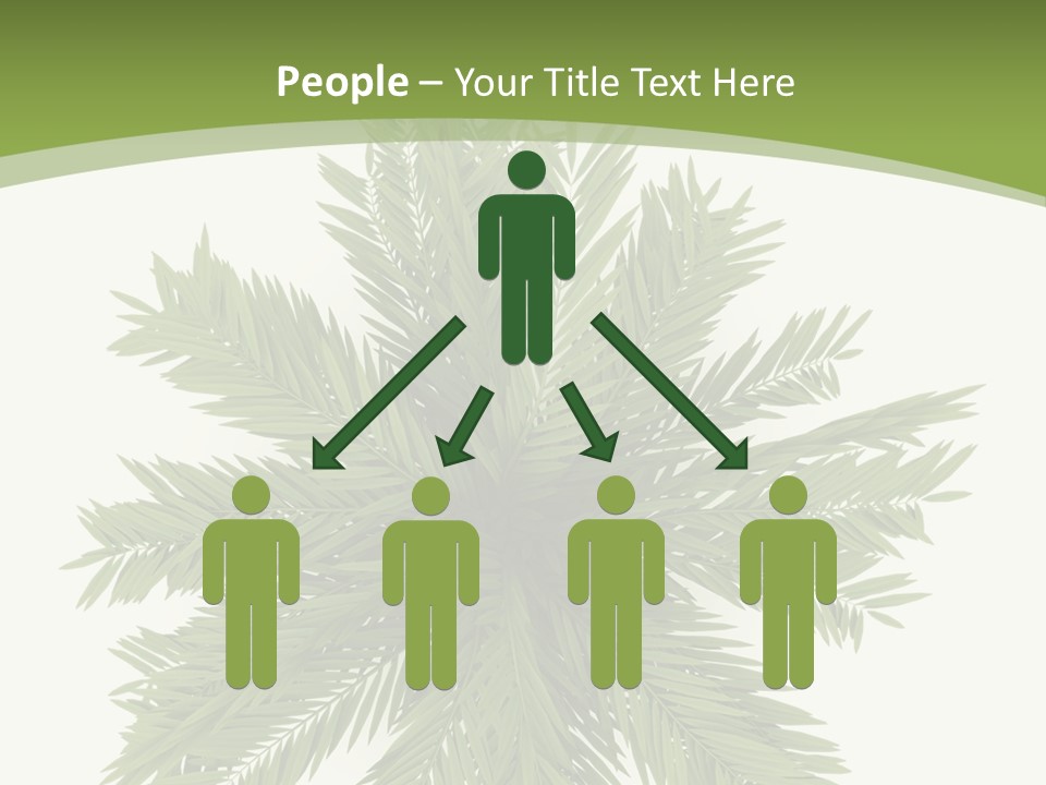 A Green Plant With A White Background PowerPoint Template