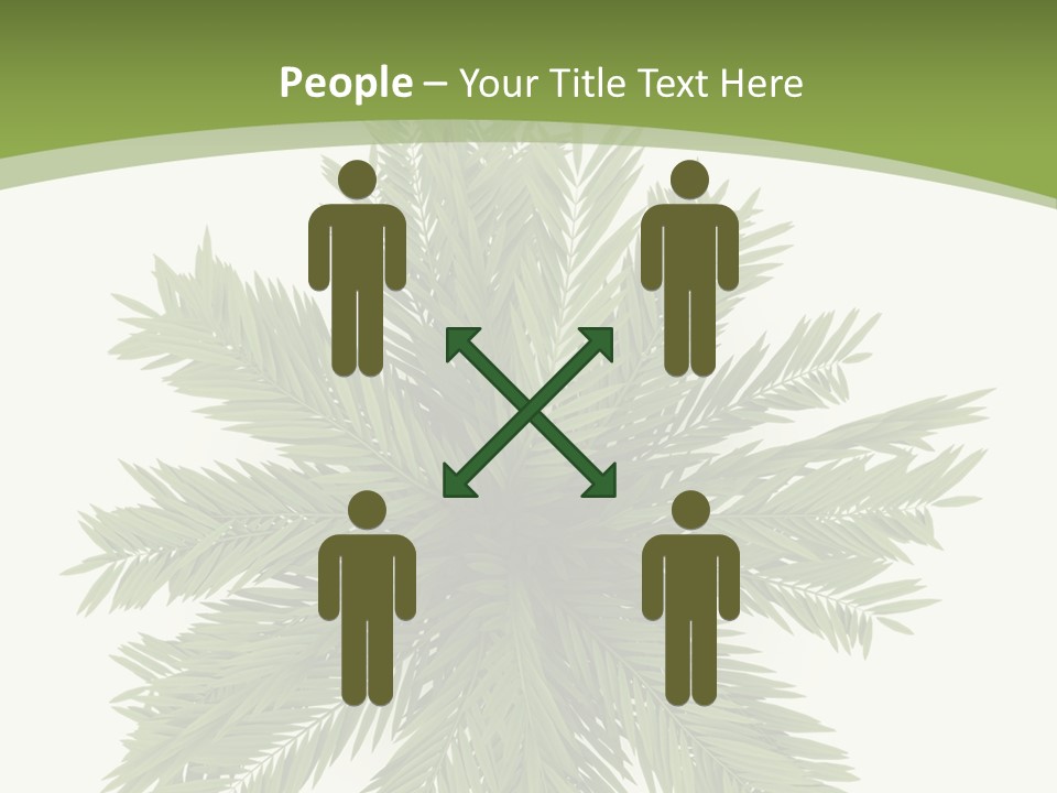 A Green Plant With A White Background PowerPoint Template