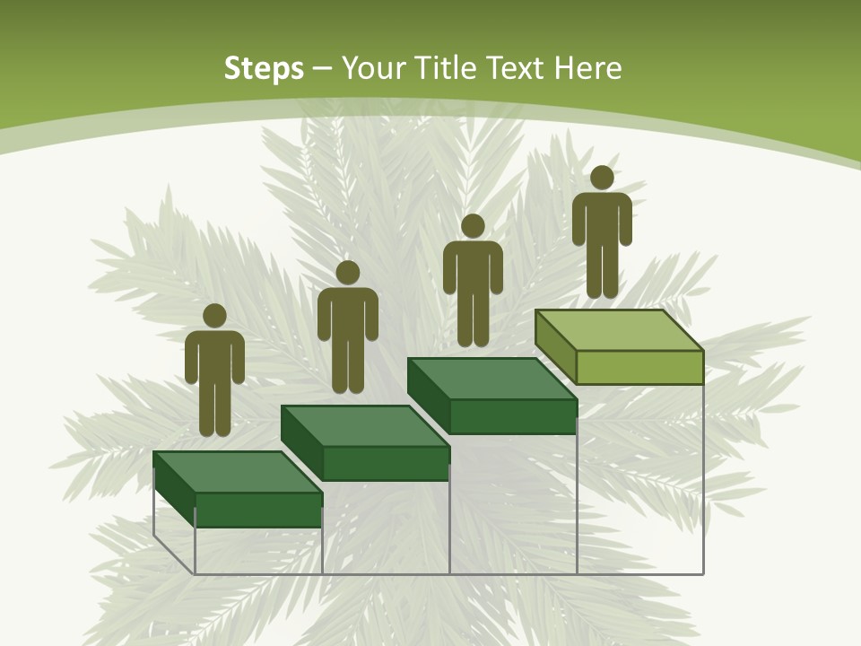 A Green Plant With A White Background PowerPoint Template