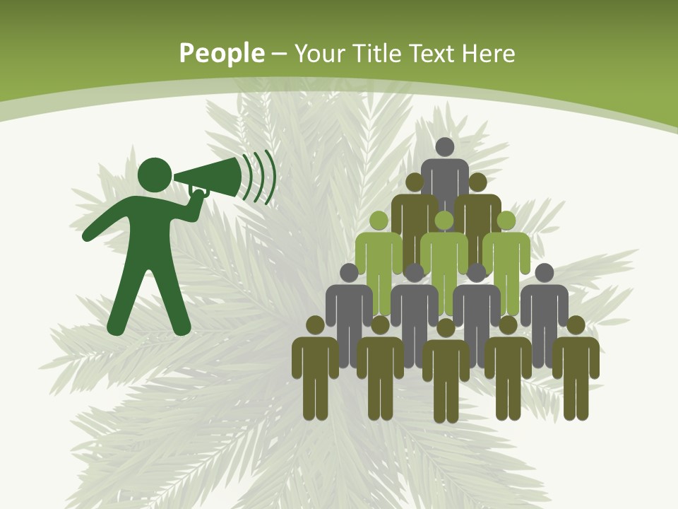 A Green Plant With A White Background PowerPoint Template