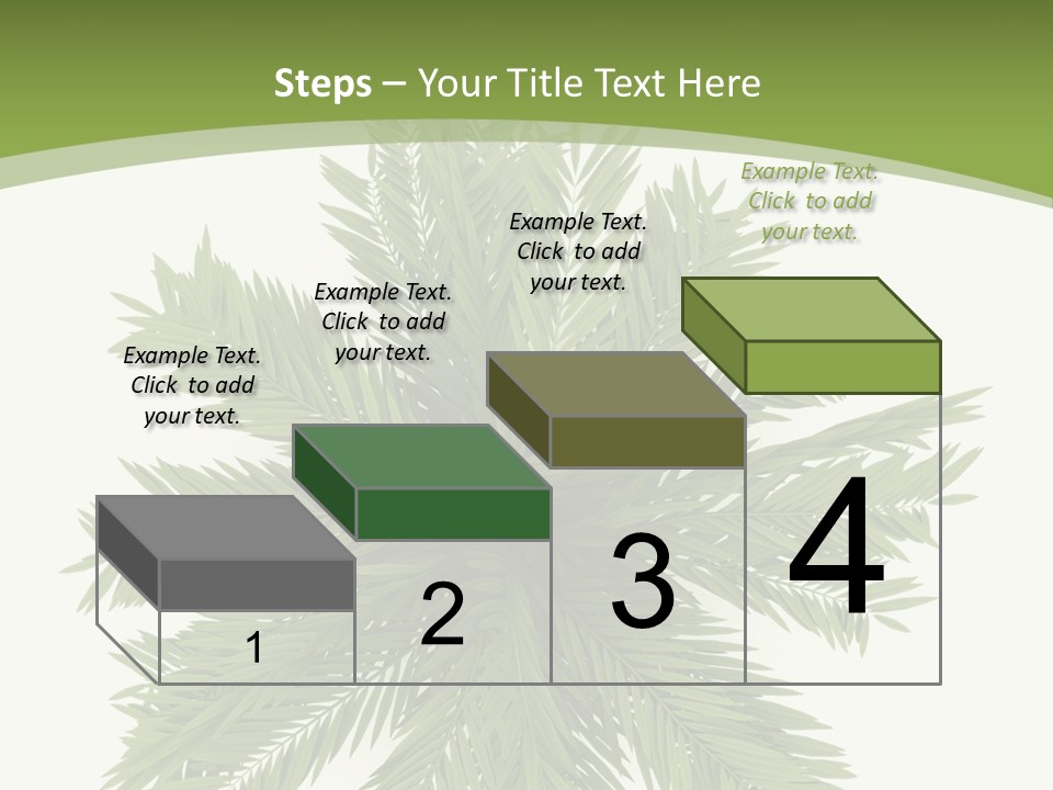 A Green Plant With A White Background PowerPoint Template
