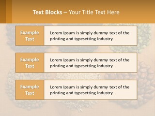 A Wooden Table Topped With Lots Of Different Types Of Beans PowerPoint Template