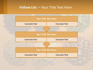 A Wooden Table Topped With Lots Of Different Types Of Beans PowerPoint Template