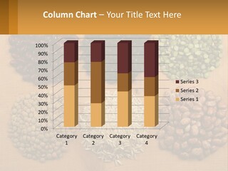 A Wooden Table Topped With Lots Of Different Types Of Beans PowerPoint Template