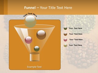 A Wooden Table Topped With Lots Of Different Types Of Beans PowerPoint Template